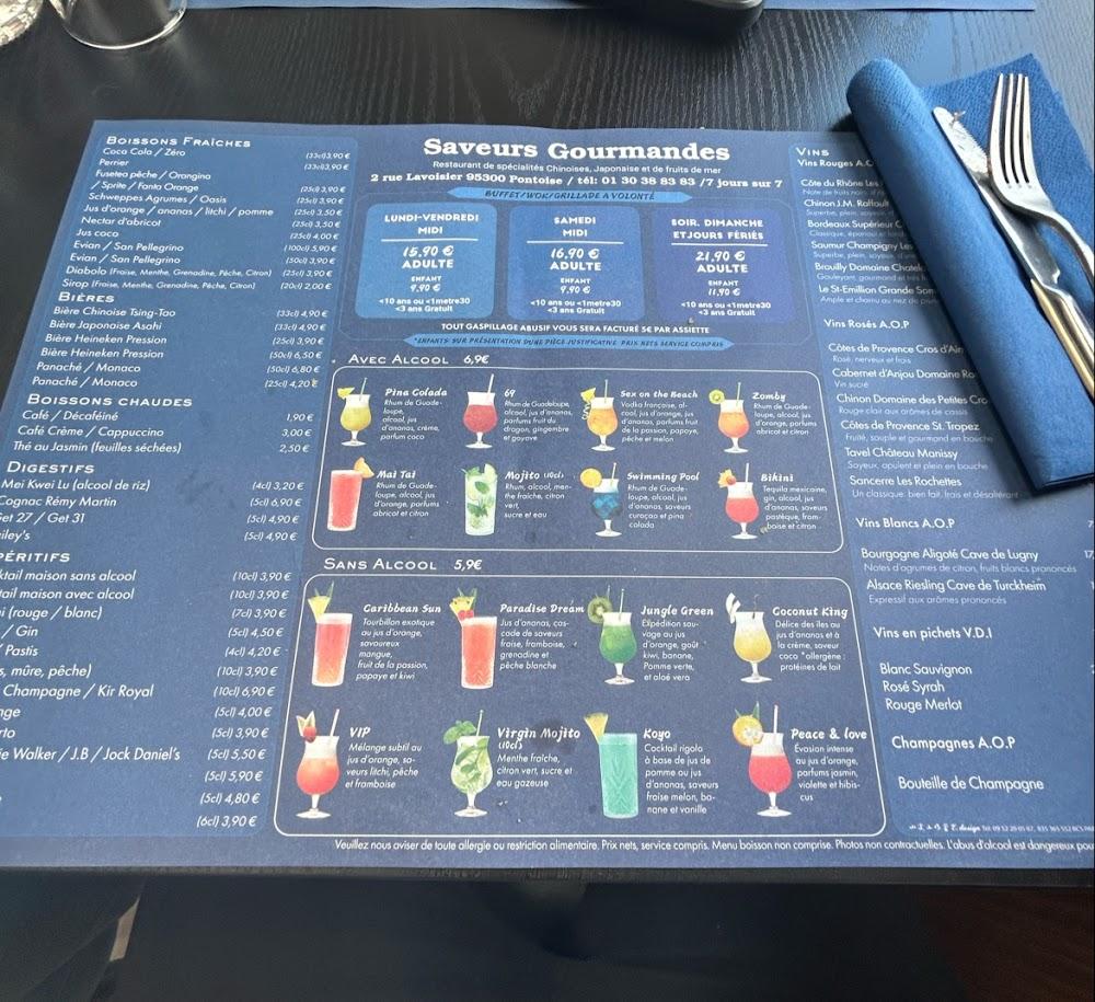 Saveurs Gourmandes - Menu Image 1